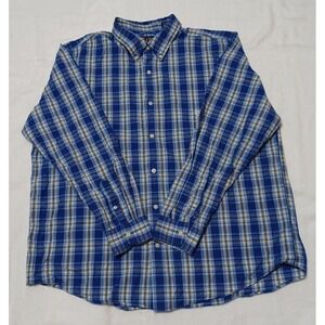 Mens XXL Long‎ Sleeve Botton Down Shirt Chaps